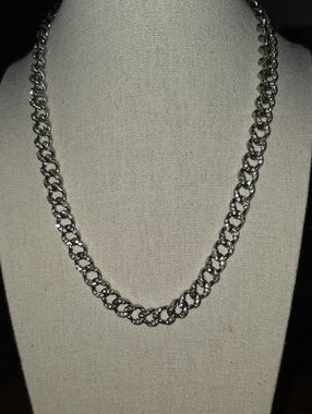 Silver Cuban Link Necklace - Silver
